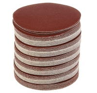 Круг абразивный шлифовальный на липучке Ø125 P180 (УПАКОВКА ПО 100ШТ) Круг абразивный шлифовальный на липучке Ø125 P180 (УПАКОВКА ПО 100ШТ)