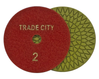 Алмазные гибкие шлифовальные круги Цветочек Pads 4-STEP D100 №2